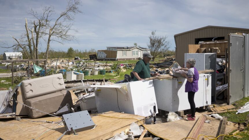 Hurricane Laura destruction